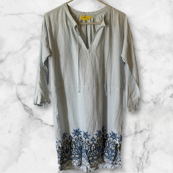 Roberta Roller Rabbit Light Blue Tunic - Picture 2 of 6